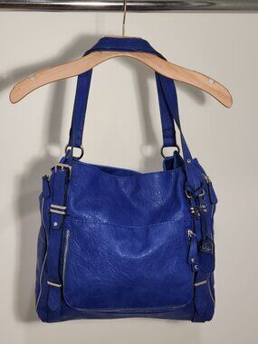 JESSICA SIMPSON Cobalt Blue Large Purse Bag Women's 14x15